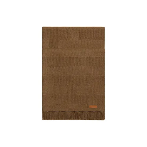 HERMES Кашемир Палантины Женские Темно-Верблюжий