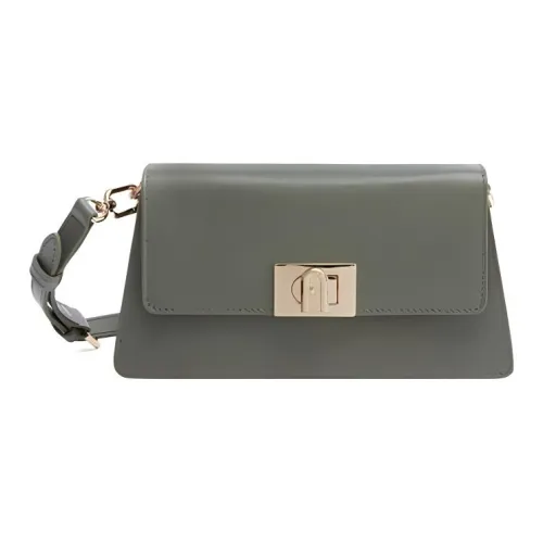 Furla Телячья кожа Портативный Crossbody Сумка Сумка через плечо Женская Зеленая