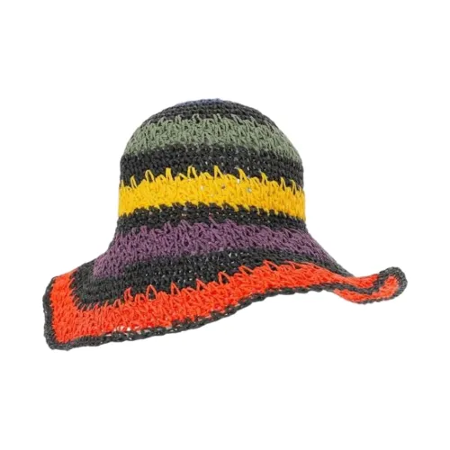 RUSLAN BAGINSKIY Плетеная соломенная шляпа Многоцветная Женская