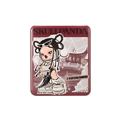 POP MART Шанхай Skullpanda Юйюань Магнит для холодильника Красно-коричневый Trend Based Products