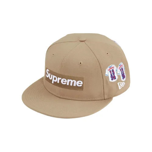 Supreme x New Era Кепки Унисекс Бежевый
