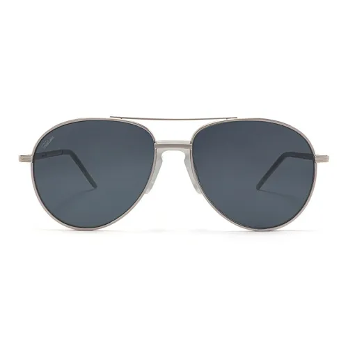 Fakeme Металл Aviator Солнцезащитные очки Унисекс Черный Серебряный