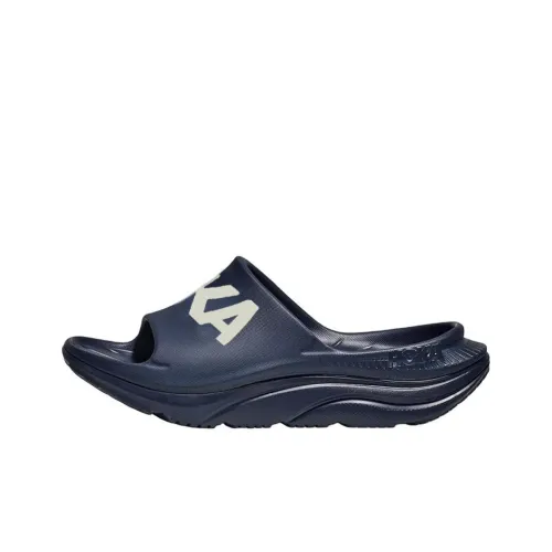 HOKA ONE ONE Ora Slide Тапочки Университетский Морской синий/Белый Унисекс