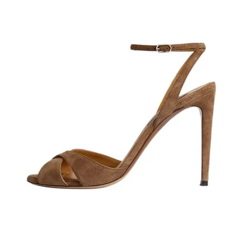 Ralph Lauren Collection Kandice One Ремень Сандалии 10 см Женские Коричневый