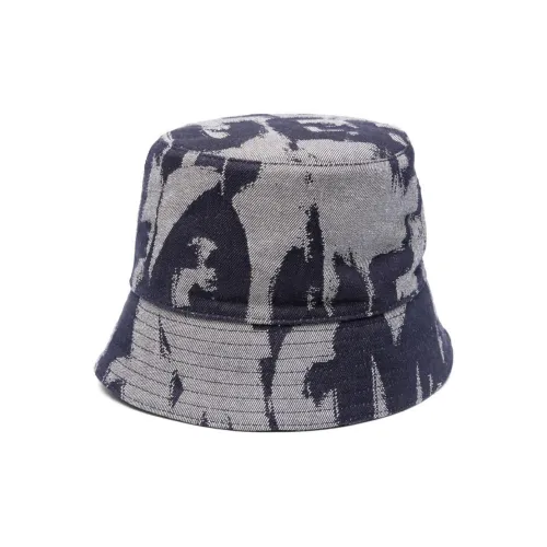 Alexander McQueen Cotton Bucket Hats Мужской Индиго