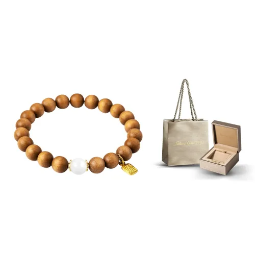 Кончик пальца Камни Сандаловое дерево Браслеты Унисекс