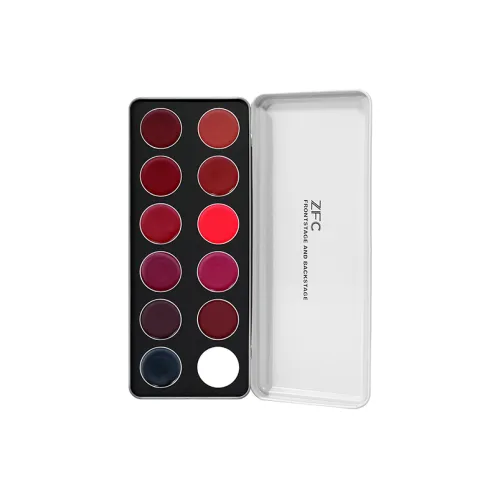 ZFC Front and Rear Кино телевидение Эксклюзив 12 COLORS Помада Лоток Многоцветный Велюр Легко смешивается 2г*12 Диш