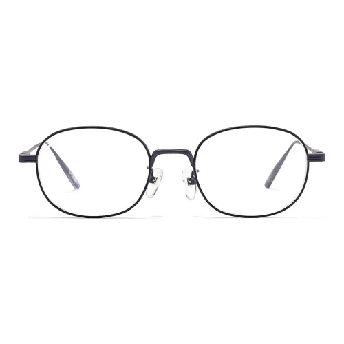 Fakeme β-титан Овал Оправы для очков Унисекс Черный
