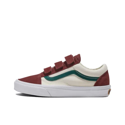 Vans Old Skool Collection Низкие Кроссовки для Скейтбординга Унисекс Красный Бежевый