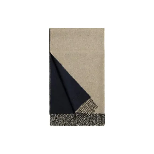 HERMES Кашемир Палантины Женские Морской Синий Бежевый