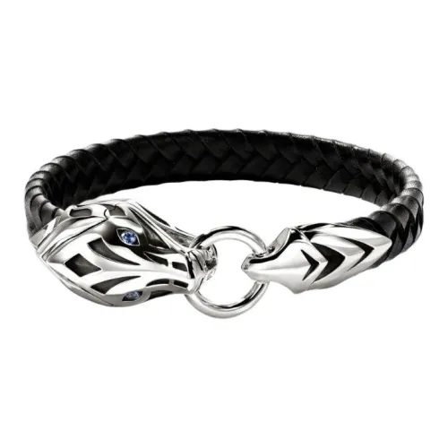 JOHN HARDY Серебряный браслет мужской черный
