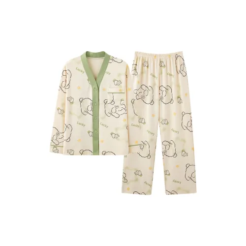 William Pajama Комплект Женский Абрикос