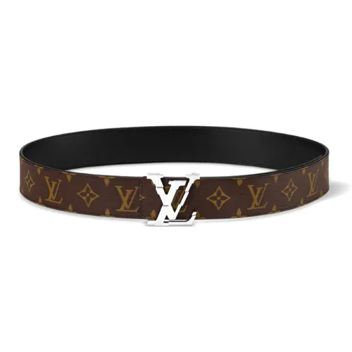 LOUIS VUITTON Ремни из холщовой кожи унисекс коричневый ширина 4CM