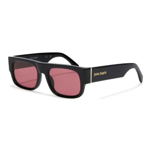 PALM ANGELS Ацетат Прямоугольные Солнцезащитные очки Мужские Черные