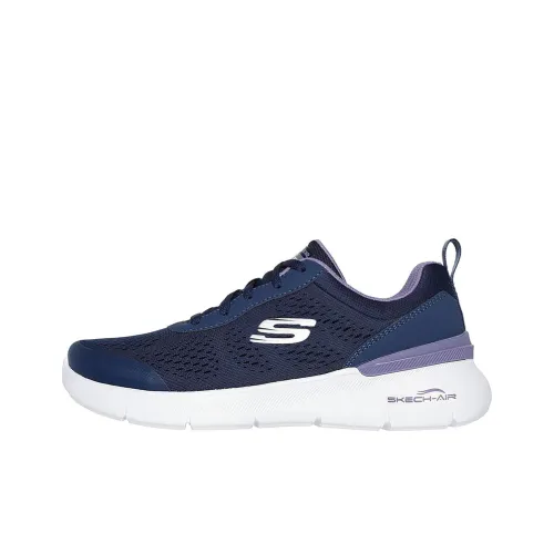 Skechers Sport Низкий Топ Casual Женский Морской Синий