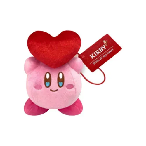 Кирби День святого Валентина Сердце Подвеска Улыбающаяся Стиль Куклы Плюшевая Кукла 15 см Рекомендуемый Рост
