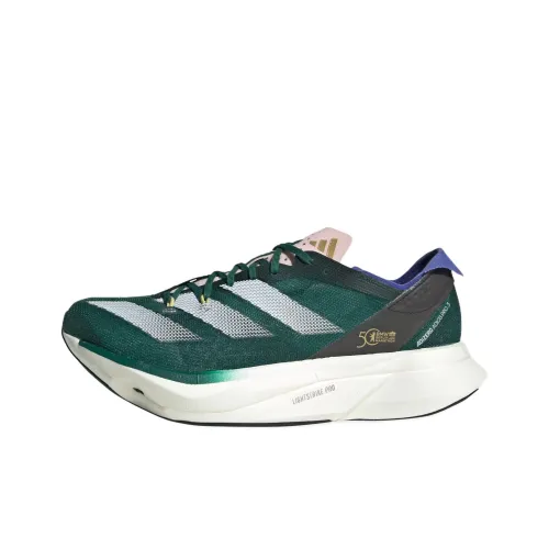 Adidas Adizero Adios Pro 3 Slip-resistant Abrasion-resistant Low-top Беговые кроссовки Женские Зеленый Белый