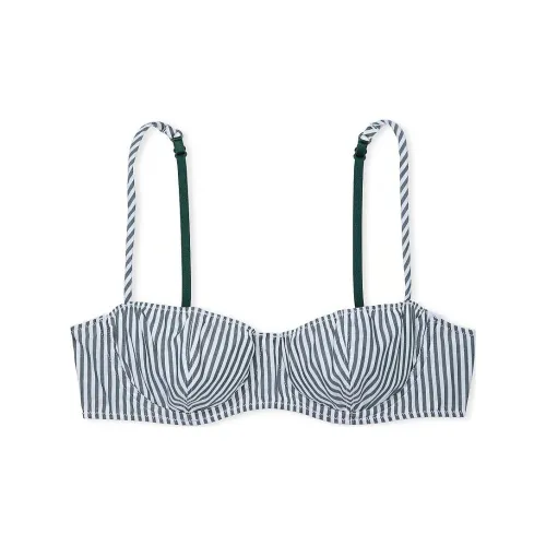 Victoria's Secret Розовый Хлопок Без подкладки Бюстгальтер Balconette D F S P Бюстгальтер Женский Deep Forest Полосы С принтом