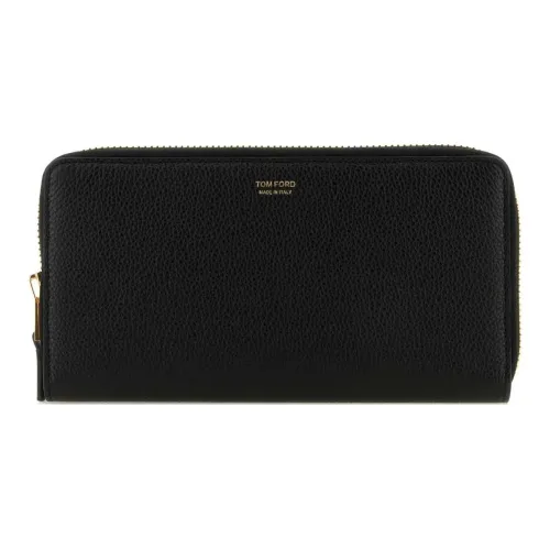 TF Коровья кожа Кошелек Мужской Черный