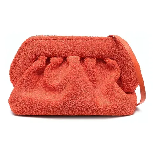THEMOIRE Губка Ткань Одно Плечо Через Плечо Клатч Стандартный Женский Оранжевый