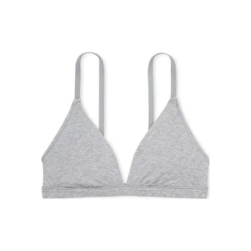 Victoria's Secret Розовые Брейлеты и Бюстгальтеры Топы Подкладочная ткань Хлопок Треугольный Брейлет MHG Бюстгальтер Женский Средний Серый