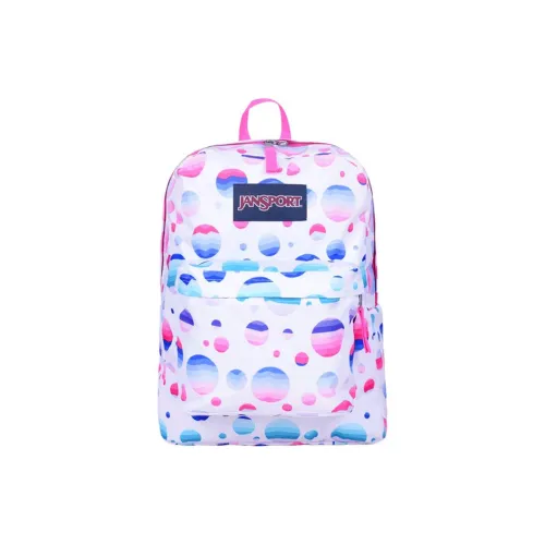 JanSport Полиэстер Рюкзак Средний Унисекс Белый и Многоцветный