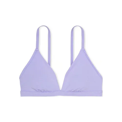 Victoria's Secret Розовые Брейлеты и Бюстгальтеры Топы Подкладочная ткань Хлопок Треугольный Брейлет Бюстгальтер для компьютера Женский Фиолетовый Облако