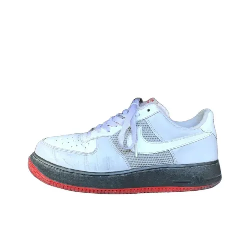 Nike Air Force 1 Амортизаторы Shock Absorbers Противоскользящие Устойчивые к истиранию Низкий Топ Баскетбольные кроссовки Мужские Белые