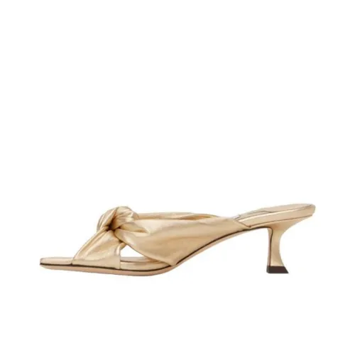 Jimmy Choo Avenue Шлепанцы 5 см Женские Золотые
