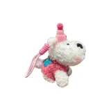 Бордовый свитер с украшением в виде собаки