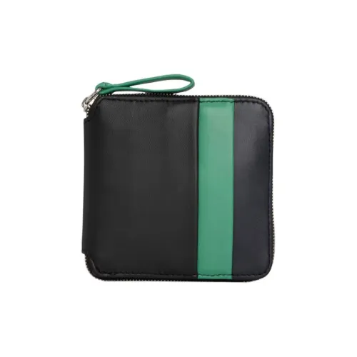 Pierre Hardy Lambskin Wallet Unisex Black Green Pierre Hardy Кошелек из овечьей кожи Унисекс Черный и Зеленый
