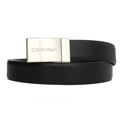Ремни Calvin Klein из коровьей кожи мужской черный ширина 3 см
