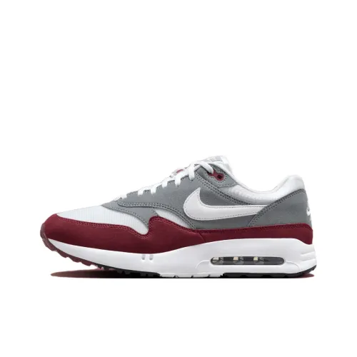 Nike Air Max 1 Low Топ Повседневная обувь Унисекс Серый Белый