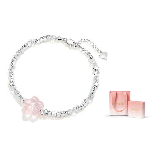 STYLEJING Браслеты из медного сплава, серебряные, женские