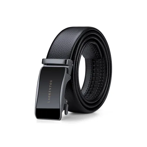 Old Man's Head Глянцевый ремешок с пряжкой текстурированный автоматическое закрытие ремни из коровьей кожи мужской черный