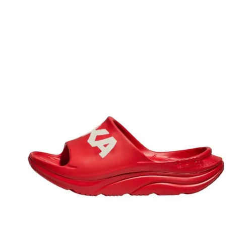 HOKA ONE ONE Ora Slide Тапочки Вермильон/Белый Унисекс