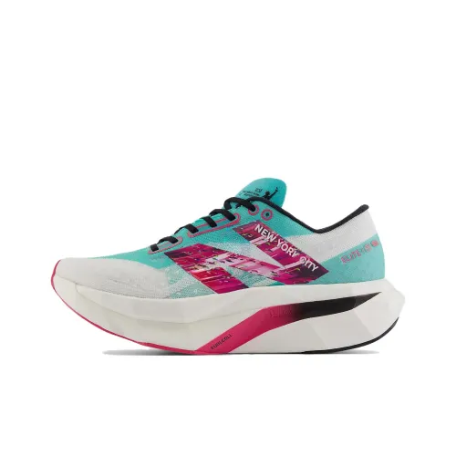 New Balance Elite v4 Беговые кроссовки Низкий верх Белый Синий Женские