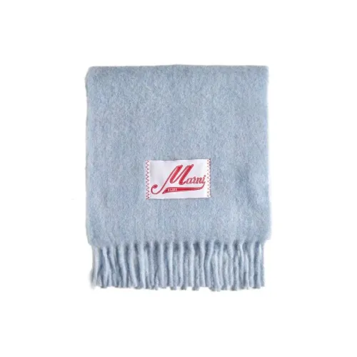 MARNI Вязаные шарфы Light Blue Men's