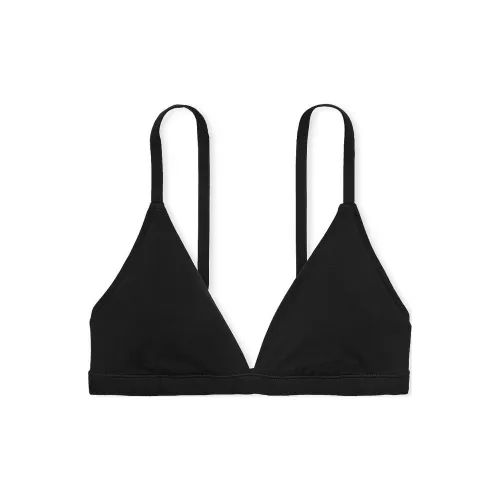 Victoria's Secret Розовый Bralettes Бюстгальтер Tops Подкладочная ткань Хлопок Треугольный Bralette PB Бюстгальтер Женский Чисто Черный