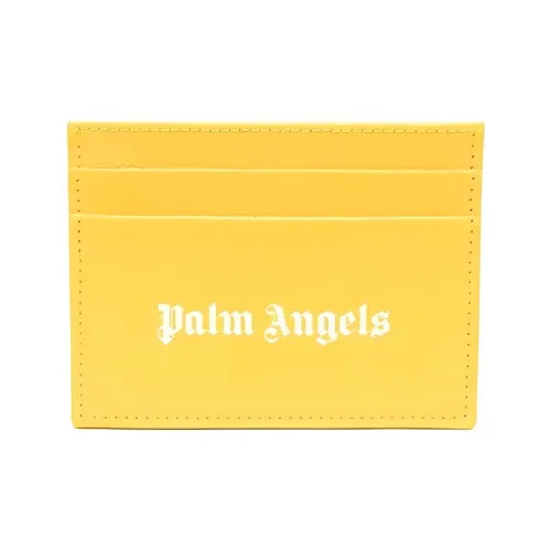 PALM ANGELS Телячья кожа Держатель для карт Мужской Желтый