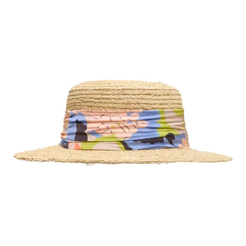 LOST PATTERN Рафия Соломенная Шляпа Женская Лаймово-Зеленая