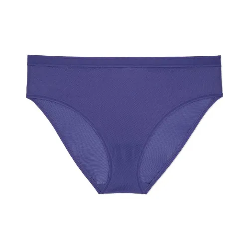 Victoria's Secret Curvy Couture Прозрачная Сетка Высокая Нога Трусики V B Нижнее белье Женское 1 Пачка Винтажный Синий