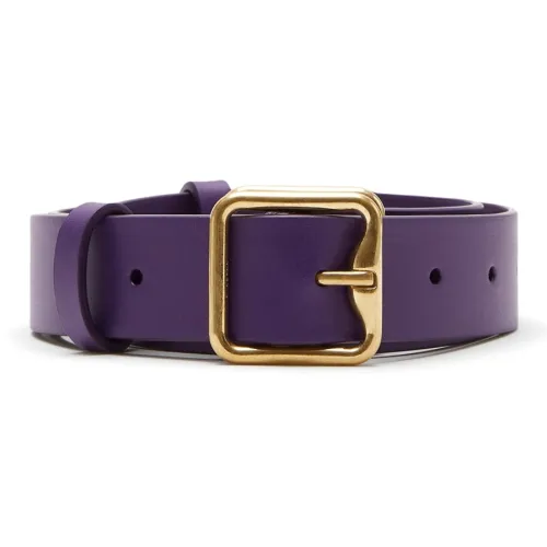 Burberry Телячья кожа Кожаные ремни Женские Фиолетовый Ширина 3 см
