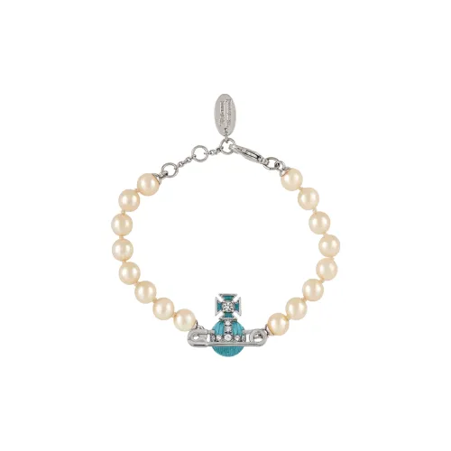 Vivienne Westwood Kitty Pearl Браслеты с серебряным покрытием, унисекс
