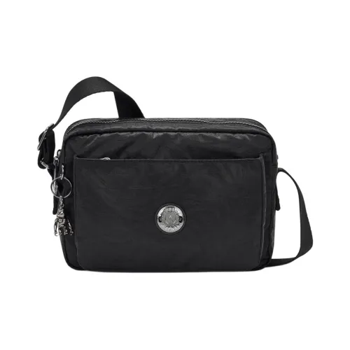 Kipling Полиамид Сумка через плечо Средняя Женская Черная Глубокое море Цвет