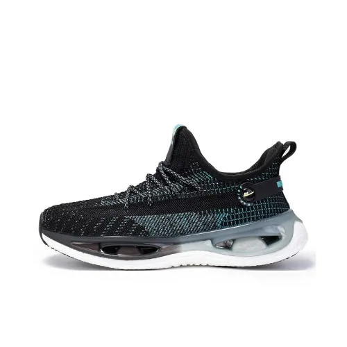 Warrior Амортизация Легкий Низкий Топ Повседневные Беговые Кроссовки Мужские Черные Синие