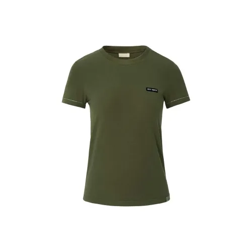 SILKY MIRACLE FW24 Пижамный топ Женские Оливково-зеленый