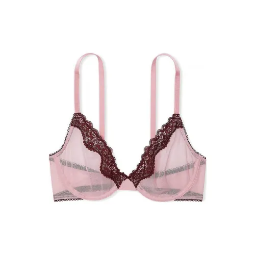 Victoria's Secret Tease Без подкладки Demi Бюстгальтер Мел Розовый Бюстгальтер Женские Мел Розовый