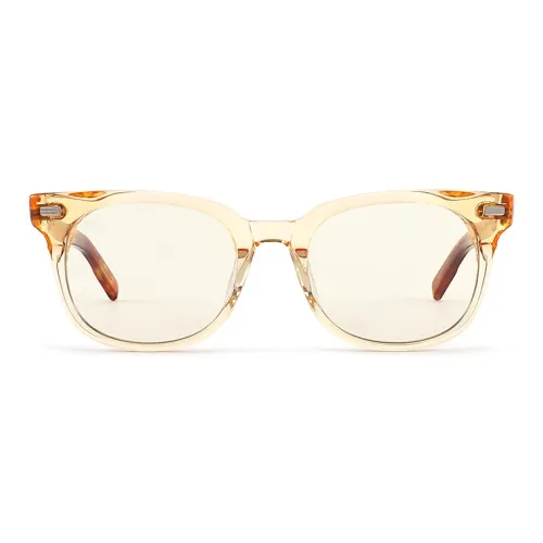 Fakeme Пластина Квадрат Солнцезащитные очки Унисекс Желтый