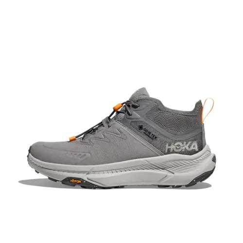 HOKA ONE ONE Противоскользящий устойчивый к истиранию MID Топ Походная обувь Мужская Серый